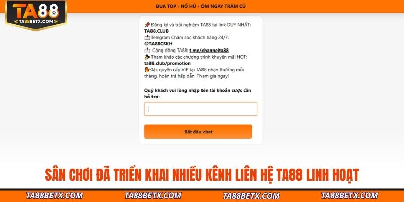 san-choi-da-trien-khai-nhieu-kenh-lien-he-ta88-linh-hoat